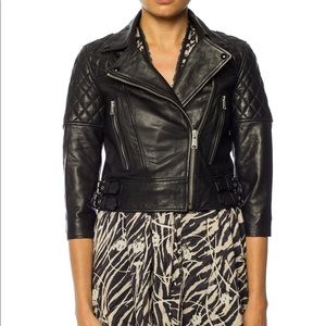 ALL SAINTS beattie leather jacket